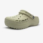 کراکس زنانه مدل بایا پلتفرم Crocs Baya Platform Clog stucco - تصویر 2